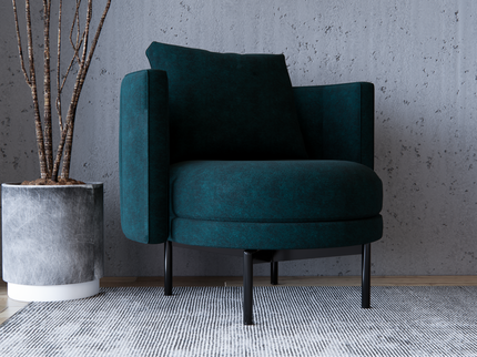 Dark Green Colour Plain Velvet Flock Easy Clean Sofa, Chair and Curtain Fabric