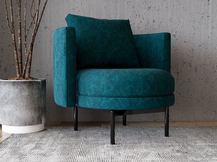 Turquoise Colour Plain Velvet Flock Easy Clean Sofa, Chair and Curtain Fabric