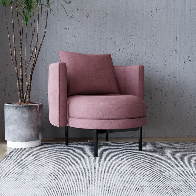 Ultra Pink Colour Plain Velvet Flock Easy Clean Sofa, Chair and Curtain Fabric