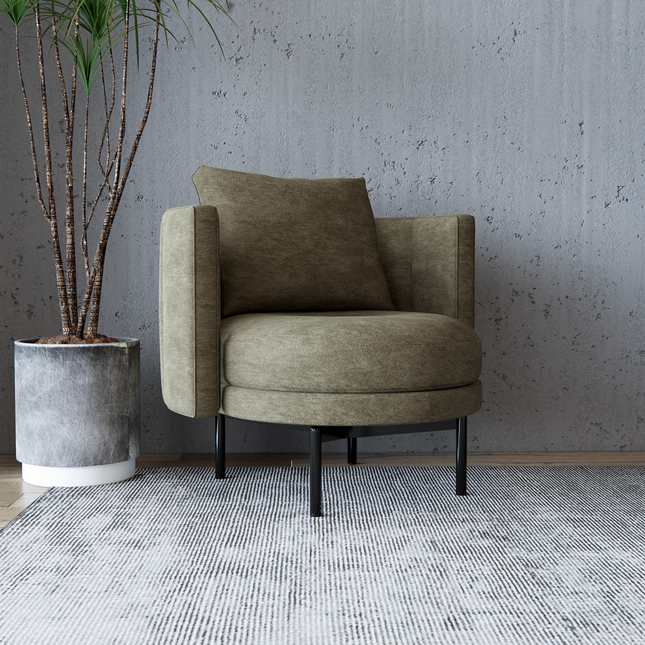 Olive Light Brown Colour Plain Velvet Flock Easy Clean Sofa, Chair and Curtain Fabric