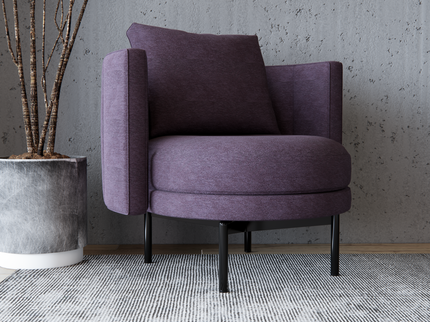 Mauve Violet Colour Plain Velvet Flock Easy Clean Sofa, Chair and Curtain Fabric
