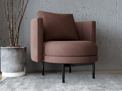Peach Colour Plain Velvet Flock Easy Clean Sofa, Chair and Curtain Fabric