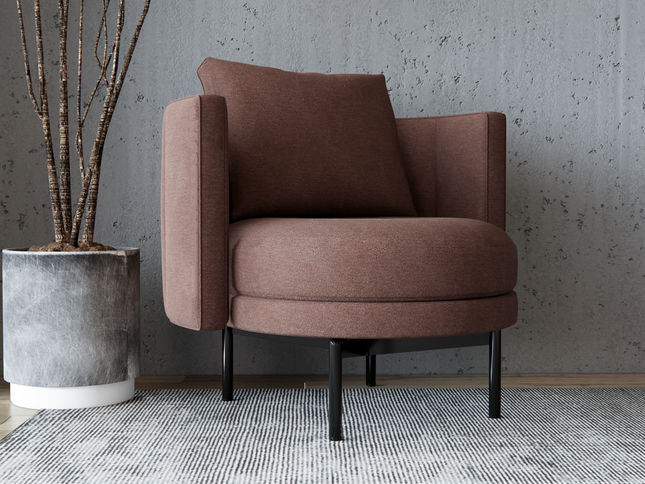 Peach Colour Plain Velvet Flock Easy Clean Sofa, Chair and Curtain Fabric