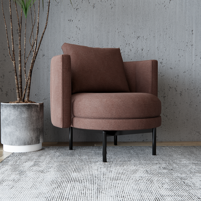 Peach Colour Plain Velvet Flock Easy Clean Sofa, Chair and Curtain Fabric