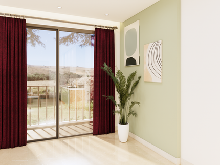 Maroon Colour Textued Velvet Flock Easy Clean Sofa, Chair and Curtain Fabric