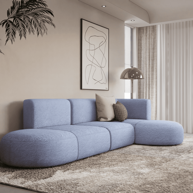 Silver Grey Colour Embossed Leaves Pattern Velvet Flock Easy Clean Sofa, Chair and Curtain Fabric