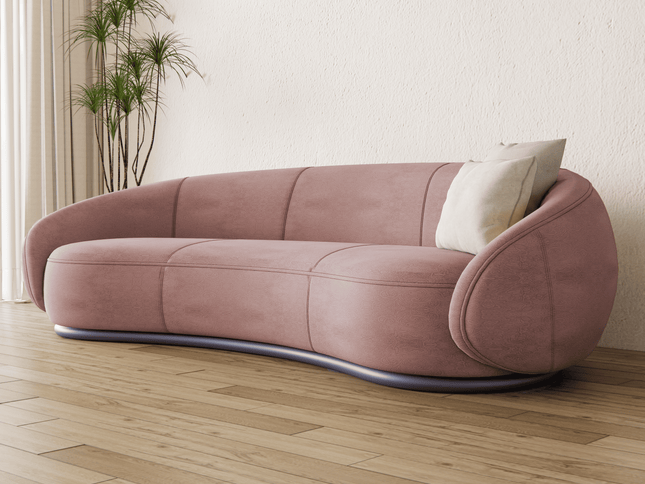 Peanut Brown Colour Embossed Leaves Pattern Velvet Flock Easy Clean Sofa, Chair and Curtain Fabric
