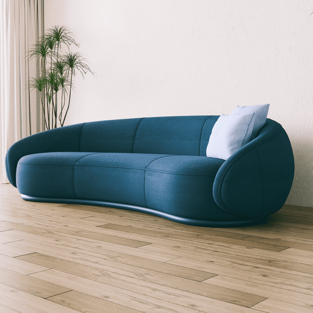 Dark Aqua Blue Colour Embossed Leaves Pattern Velvet Flock Easy Clean Sofa, Chair and Curtain Fabric