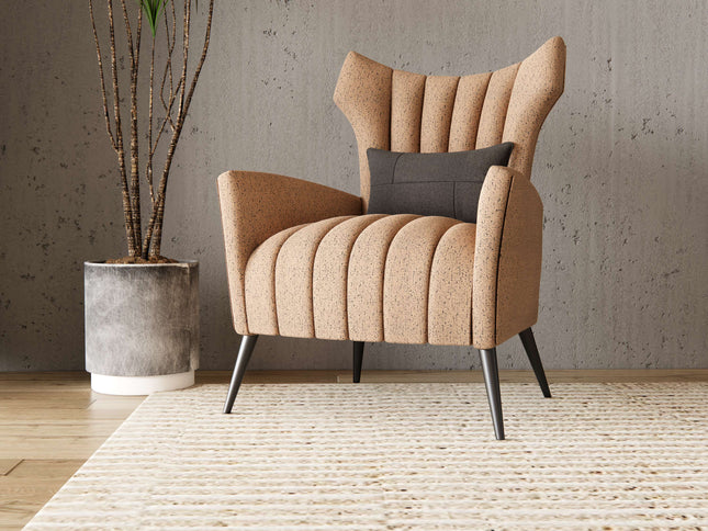 Beige Taupe Colour Textured Suede Sofa, Chair and Curtain Fabric