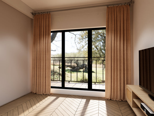 Beige Taupe Colour Textured Suede Sofa, Chair and Curtain Fabric