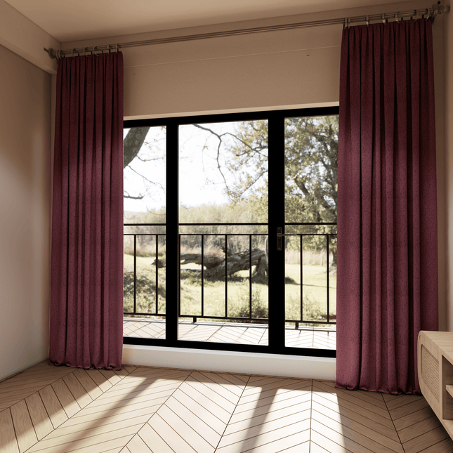 Earthy Mauve Colour Textured Suede Sofa, Chair and Curtain Fabric