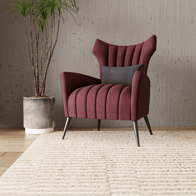 Earthy Mauve Colour Textured Suede Sofa, Chair and Curtain Fabric