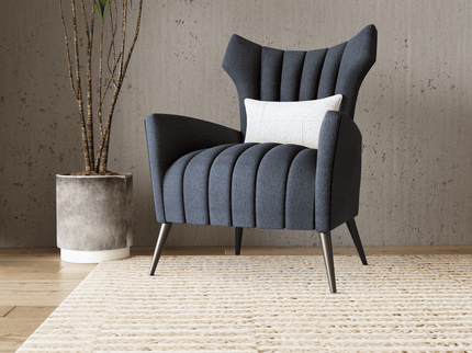 Medium Grey Colour Textured Suede Sofa, Chair and Curtain Fabric