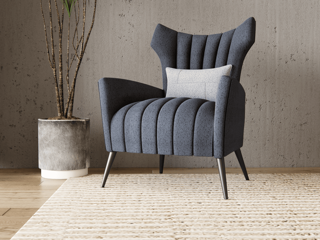 Stone Grey Colour Textured Suede Sofa, Chair and Curtain Fabric