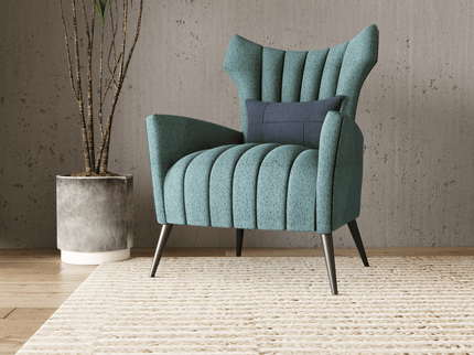 Olive Green Colour Textured Suede Sofa, Chair and Curtain Fabric