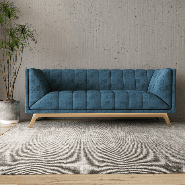 Aqual Green Colour Textured Suede Sofa, Chair and Curtain Fabric