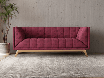 Pink Colour Textured Suede Sofa, Chair and Curtain Fabric