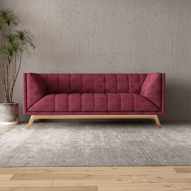 Pink Colour Textured Suede Sofa, Chair and Curtain Fabric