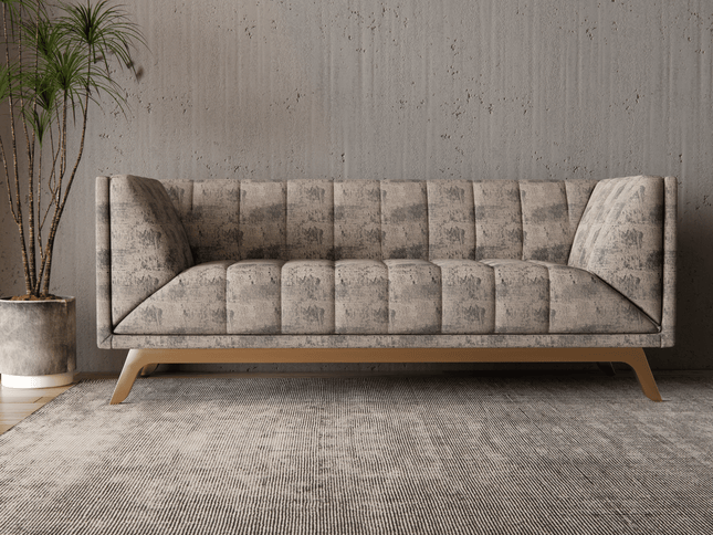 Beige Taupe Colour Textured Suede Sofa, Chair and Curtain Fabric