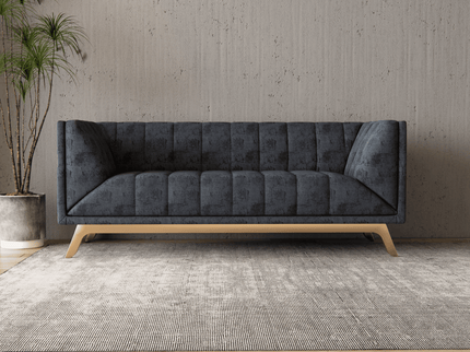Medium Grey Colour Textured Suede Sofa, Chair and Curtain Fabric