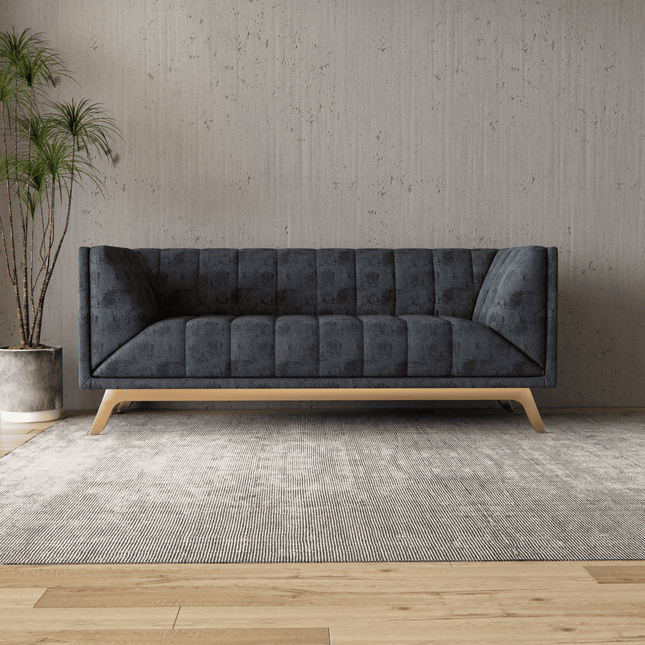 Medium Grey Colour Textured Suede Sofa, Chair and Curtain Fabric