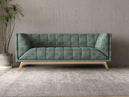 Olive Green Colour Textured Suede Sofa, Chair and Curtain Fabric