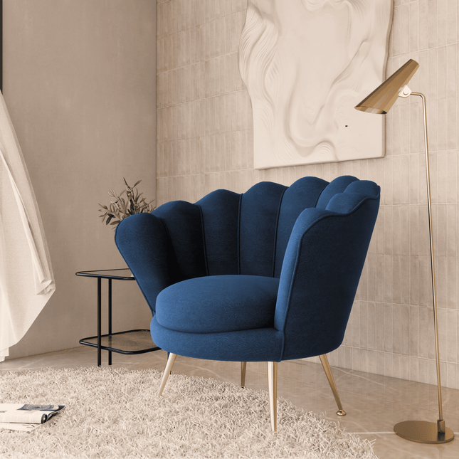Dark Blue Grey Colour Embossed Leaves Pattern Velvet Flock Easy Clean Sofa, Chair and Curtain Fabric