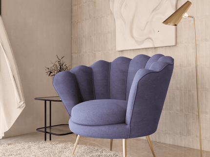 Mauve Violet Colour Embossed Leaves Pattern Velvet Flock Easy Clean Sofa, Chair and Curtain Fabric