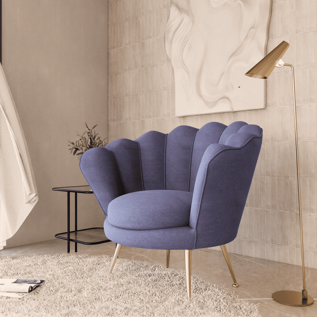 Mauve Violet Colour Embossed Leaves Pattern Velvet Flock Easy Clean Sofa, Chair and Curtain Fabric