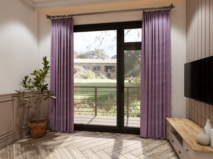 Ultra Pink Colour Embossed Leaves Pattern Velvet Flock Easy Clean Sofa, Chair and Curtain Fabric
