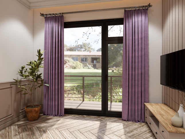 Ultra Pink Colour Embossed Leaves Pattern Velvet Flock Easy Clean Sofa, Chair and Curtain Fabric