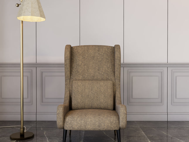 Beige Stone Colour Textured Velvet Flock Easy Clean Sofa, Chair and Curtain Fabric