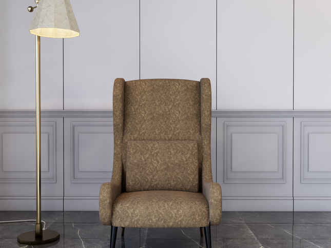 Cedar Brown Colour Textured Velvet Flock Easy Clean Sofa, Chair and Curtain Fabric