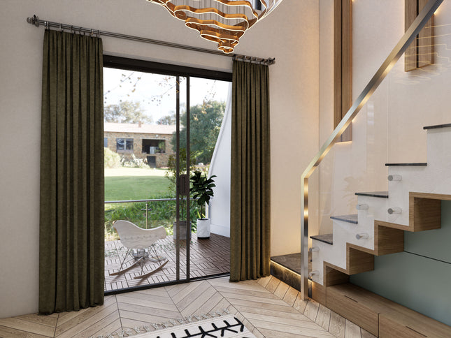 Ash Colour Textured Velvet Flock Easy Clean Sofa, Chair and Curtain Fabric