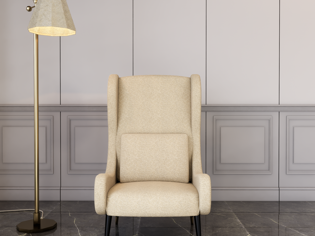 Light Camel Yellow Colour Textured Velvet Flock Easy Clean Sofa, Chair and Curtain Fabric