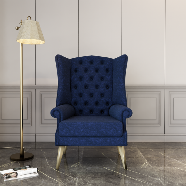 Dark Navy Blue Colour Textured Velvet Flock Easy Clean Sofa, Chair and Curtain Fabric