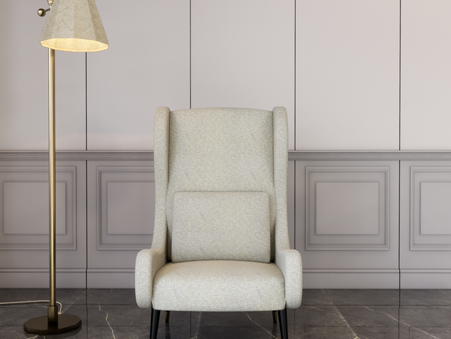 Light cream Colour Textured Velvet Flock Easy Clean Sofa, Chair and Curtain Fabric
