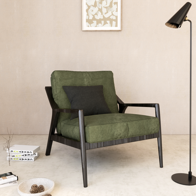 Olive Green Colour Textued Velvet Flock Easy Clean Sofa, Chair and Curtain Fabric