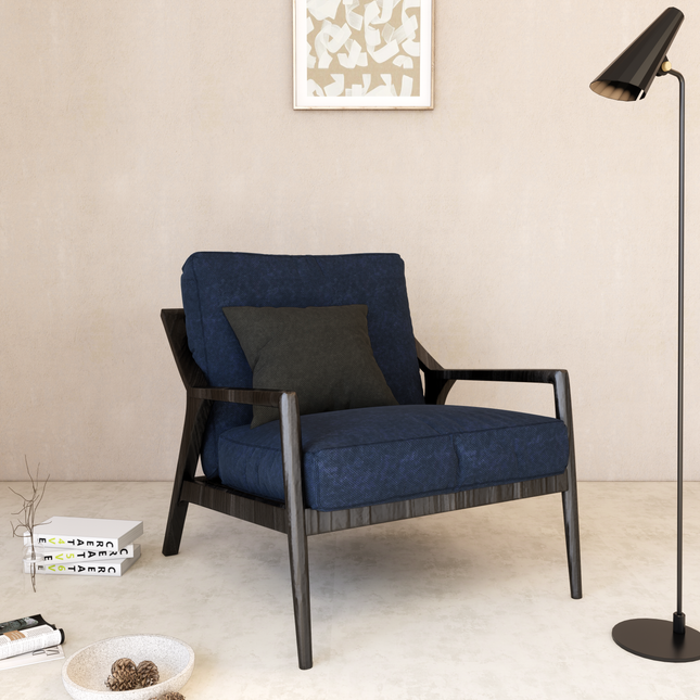 Royal Navy Blue Colour Textued Velvet Flock Easy Clean Sofa, Chair and Curtain Fabric
