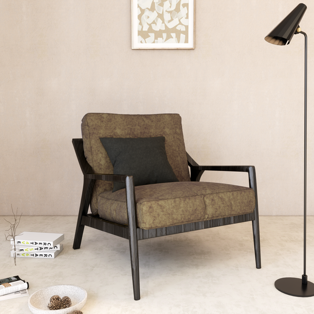 Medium Brown Colour Textued Velvet Flock Easy Clean Sofa, Chair and Curtain Fabric