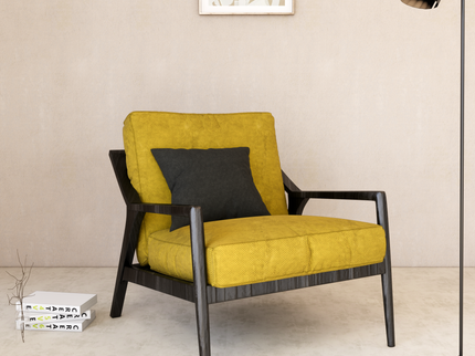 Dark Yellow Colour Textued Velvet Flock Easy Clean Sofa, Chair and Curtain Fabric