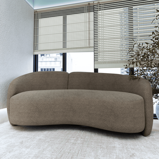 Beige Colour Geometric Pattern Velvet Flock Easy Clean Sofa and Chair Fabric