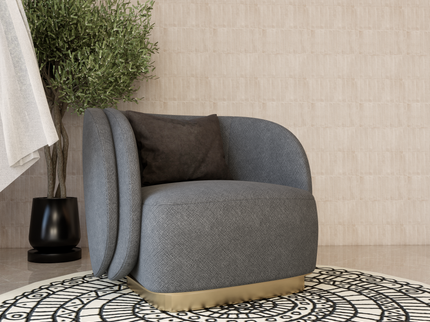 Cement Gray Colour Geometric Pattern Velvet Flock Easy Clean Sofa and Chair Fabric