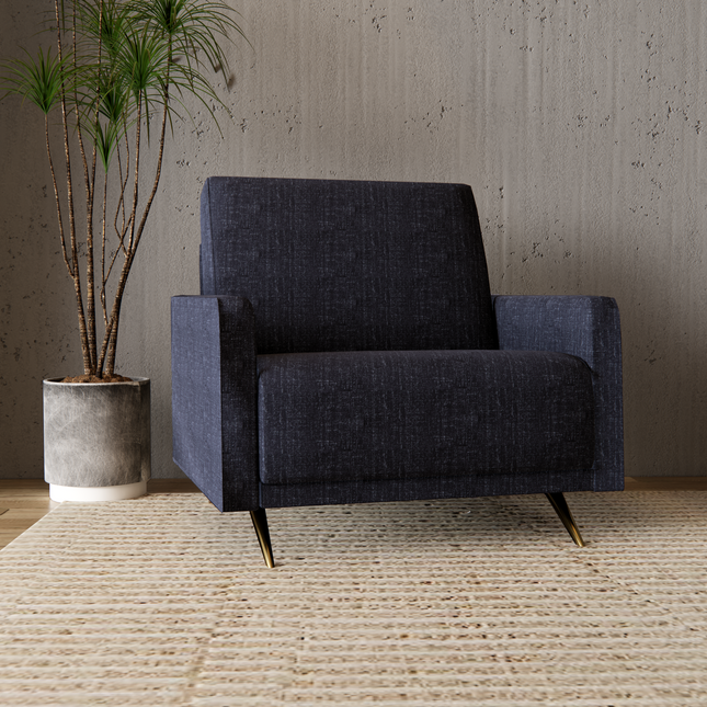 Dark Slate Gray Colour Textured Velvet Sofa and Chair Fabric