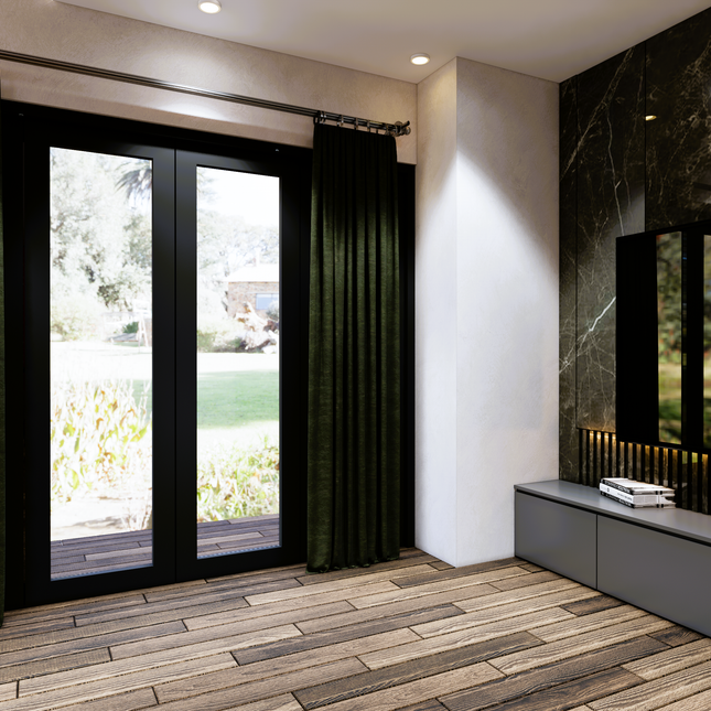 Dark Olive Green Colour Brushed Textured Velvet Flock Easy Clean Sofa, Chair and Curtain Fabric