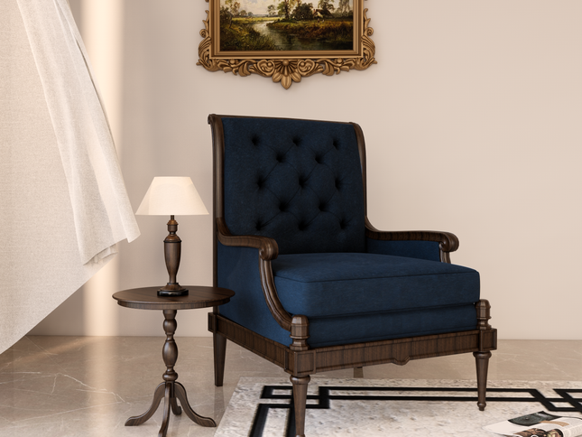 Dark Greyish Blue Colour Brushed Textured Velvet Flock Easy Clean Sofa, Chair and Curtain Fabric