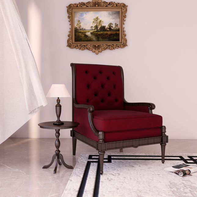 Burgundy Red Colour Brushed Textured Velvet Flock Easy Clean Sofa, Chair and Curtain Fabric