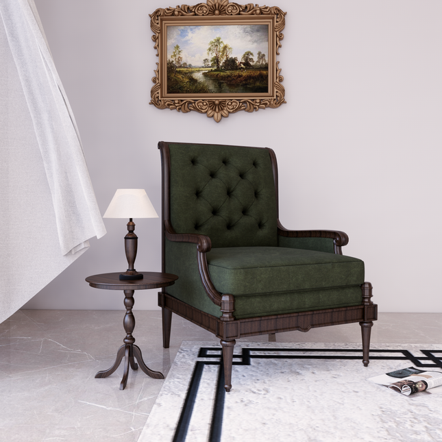 Dark Olive Green Colour Brushed Textured Velvet Flock Easy Clean Sofa, Chair and Curtain Fabric