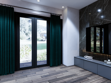 Dark Emerald Green Colour Brushed Textured Velvet Flock Easy Clean Sofa, Chair and Curtain Fabric