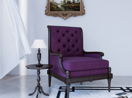 Magenta Colour Brushed Textured Velvet Flock Easy Clean Sofa, Chair and Curtain Fabric